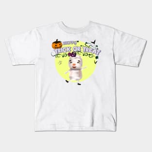 Cute cartoon Happy Halloween.Trick or Treat. Kids T-Shirt